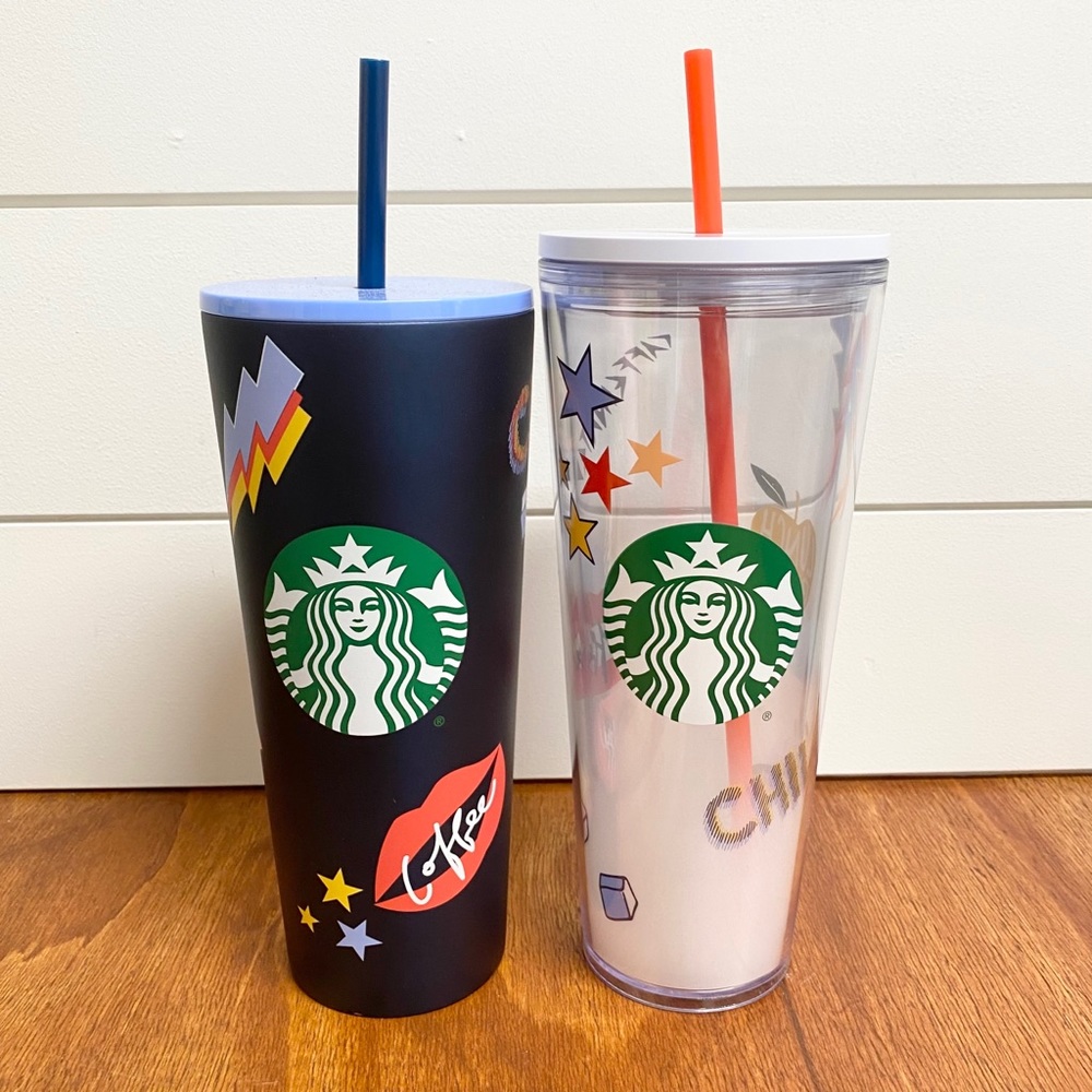 ❌SOLD❌ Starbucks | Retro Graffiti Back to School Tumblers